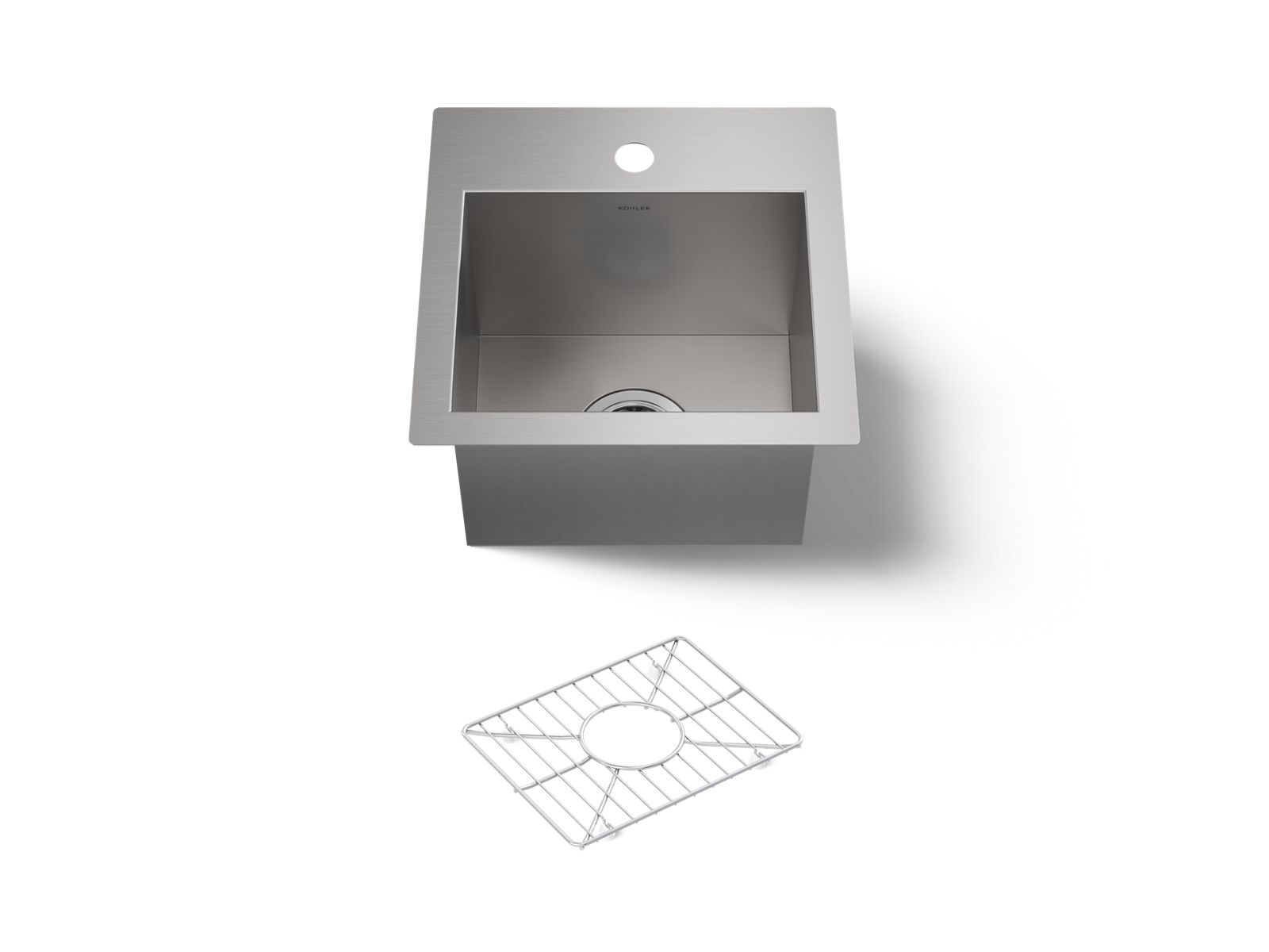 Kohler 3840-1-NA Vault 15" top-/undermount bar sink
