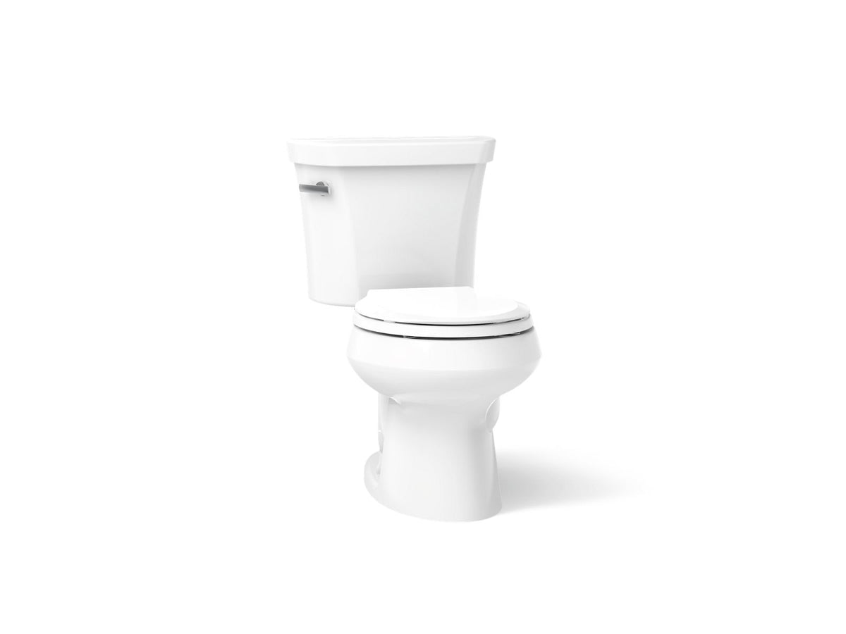 Kohler 3997-0 Wellworth Two-piece round-front toilet, 1.28 gpf