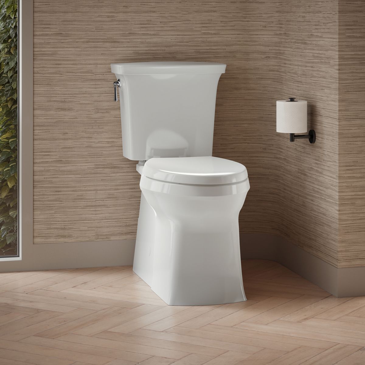 Corbelle Elongated toilet bowl with skirted trapway