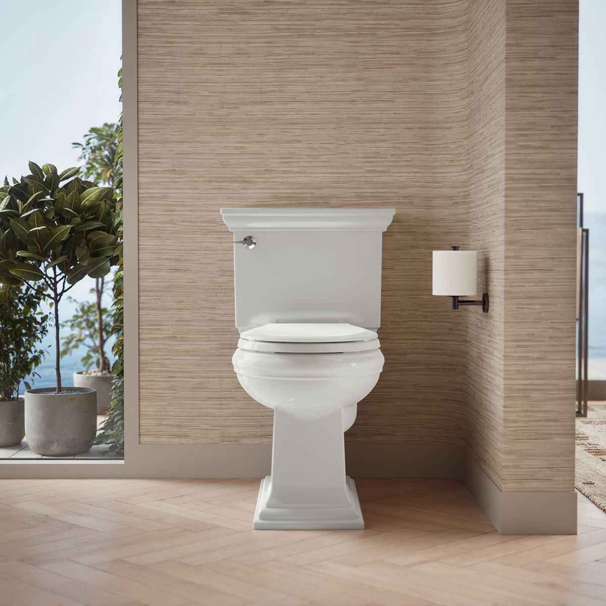 Memoirs Round-front bowl with concealed trapway