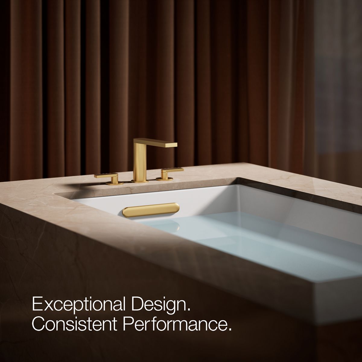 Composed Deck-mount bath faucet with lever handles