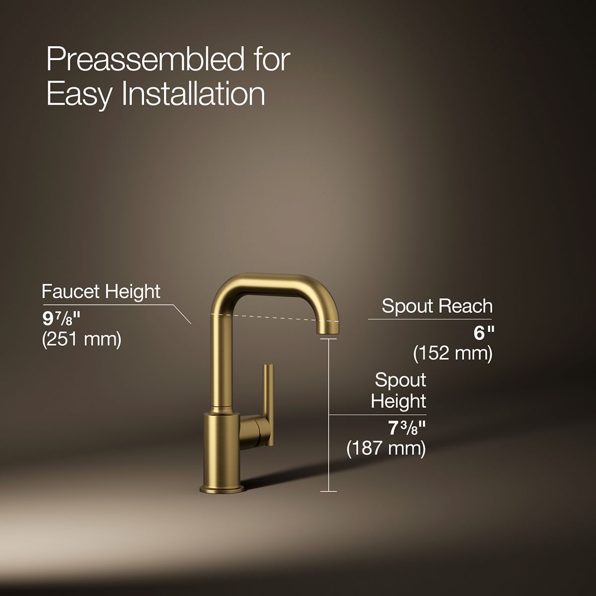 Purist Single-handle bar sink faucet