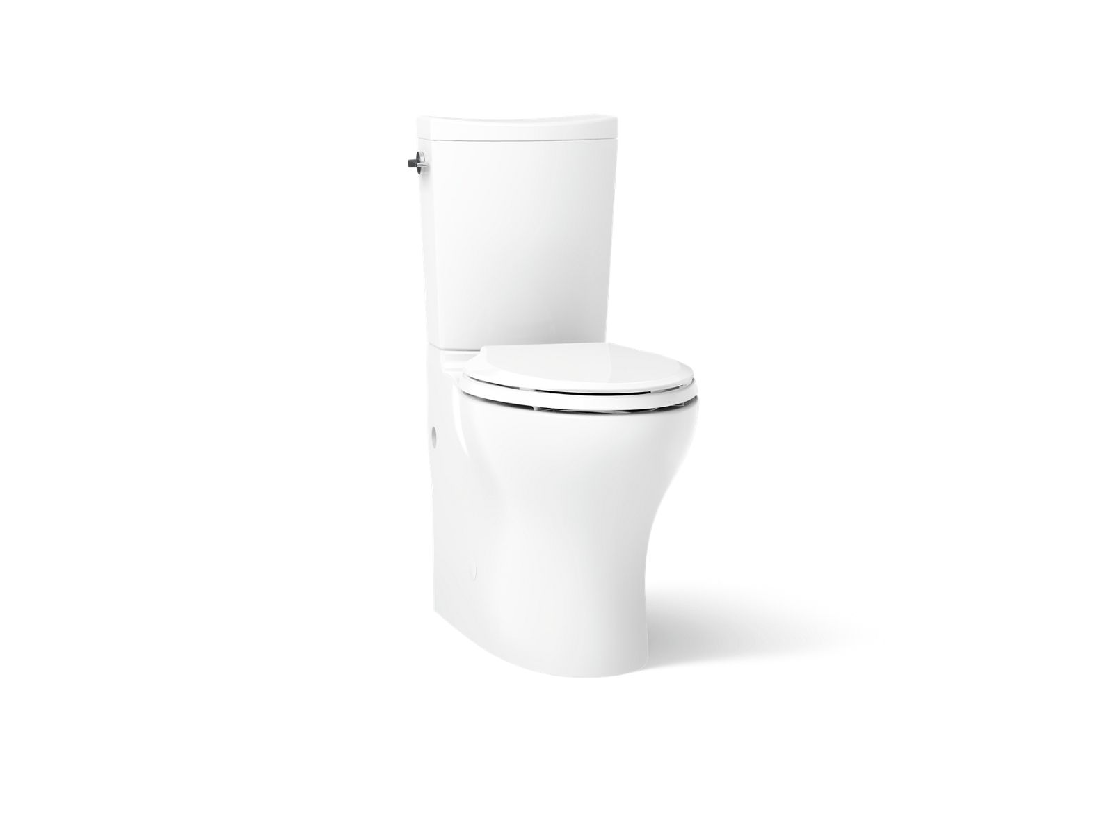 Kohler 75790-0 Persuade Curv Two-piece elongated toilet with skirted trapway, dual-flush