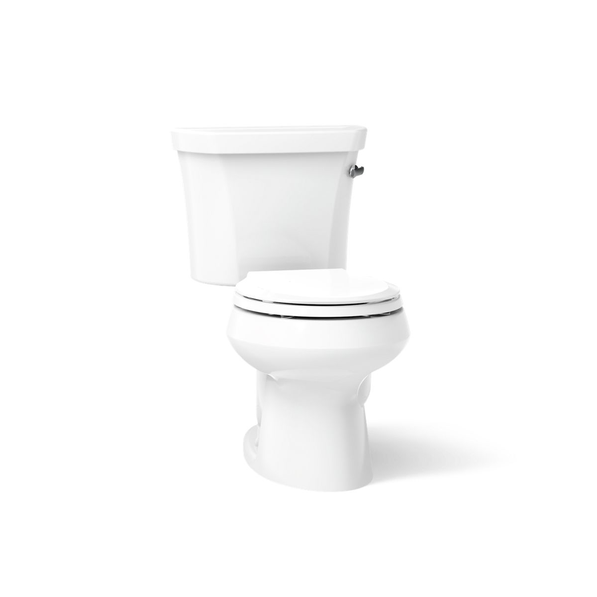 Wellworth Two-piece round-front toilet, 1.28 gpf