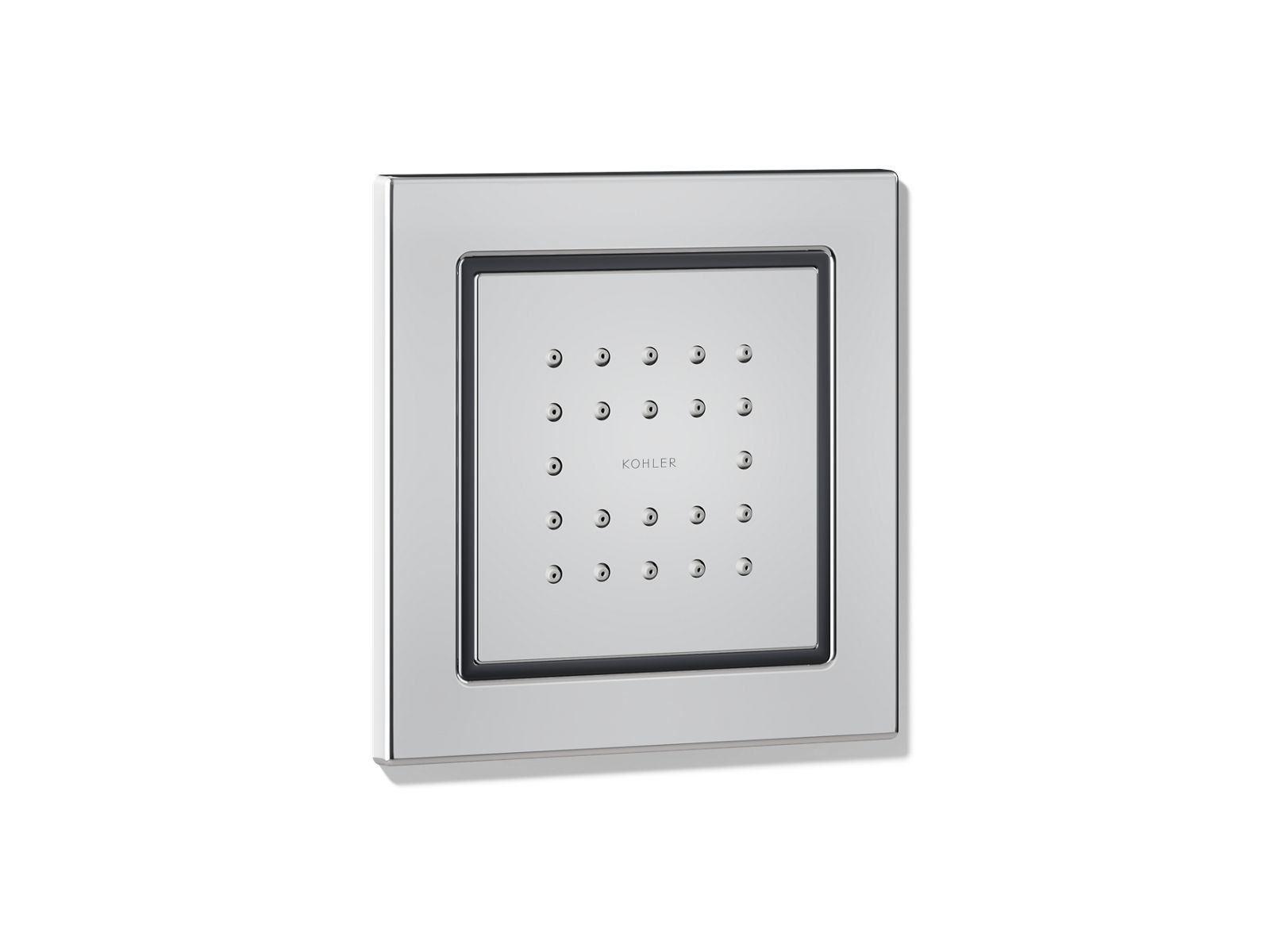 Kohler 8003-CP WaterTile Square 22-nozzle single-function body spray, 2.5 gpm