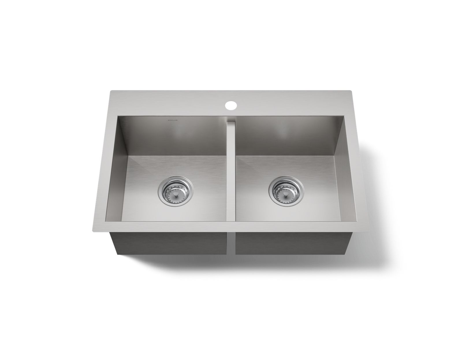 Kohler 80167-1-NA Vault 30-1/2" top-/undermount double-bowl kitchen sink