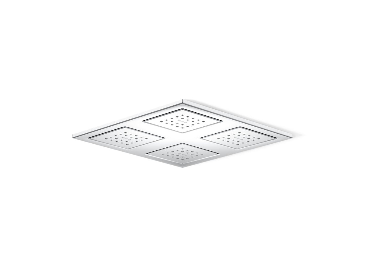 Kohler 98740-CP WaterTile Rain Overhead shower panel with four 22-nozzle sprayheads