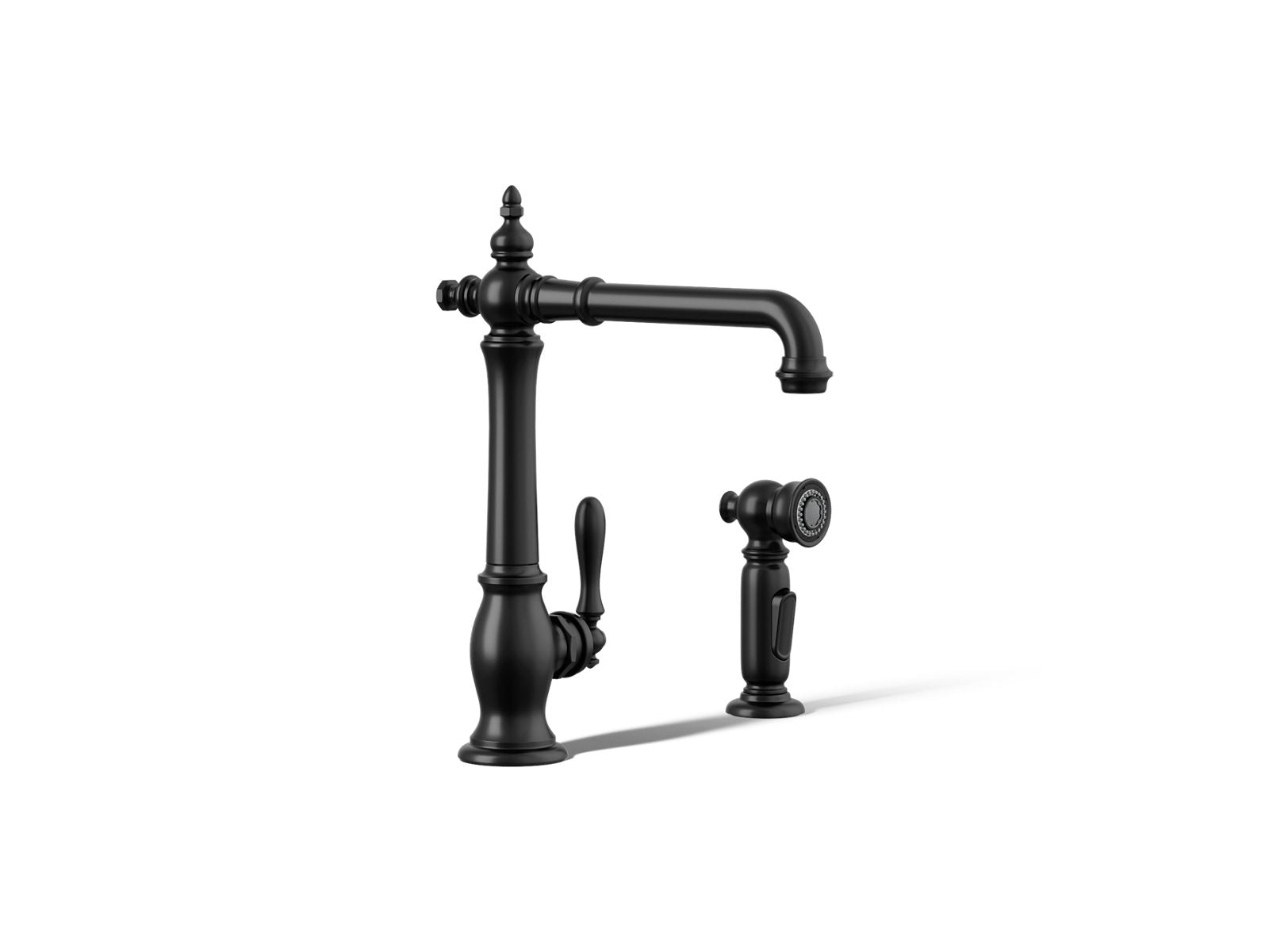 Kohler 99265-BL Artifacts Single-handle kitchen sink faucet with side sprayer