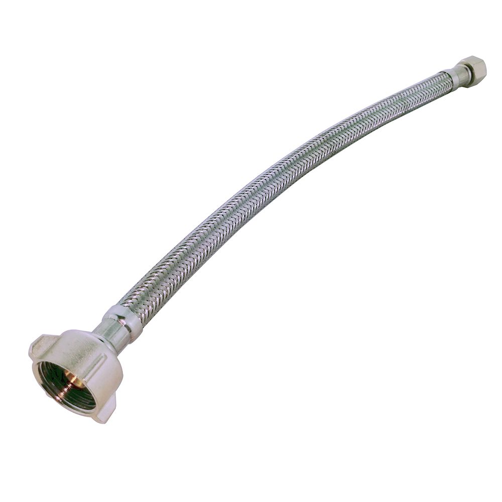 CraftX CX12WCC - 12" Braided Stainless Steel Closet Connector