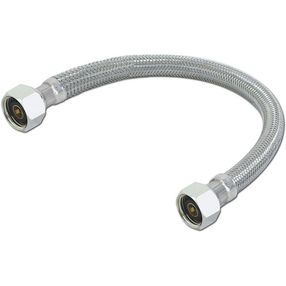 CraftX CX816LC - 16" Braided Stainless Steel Lavatory Connector