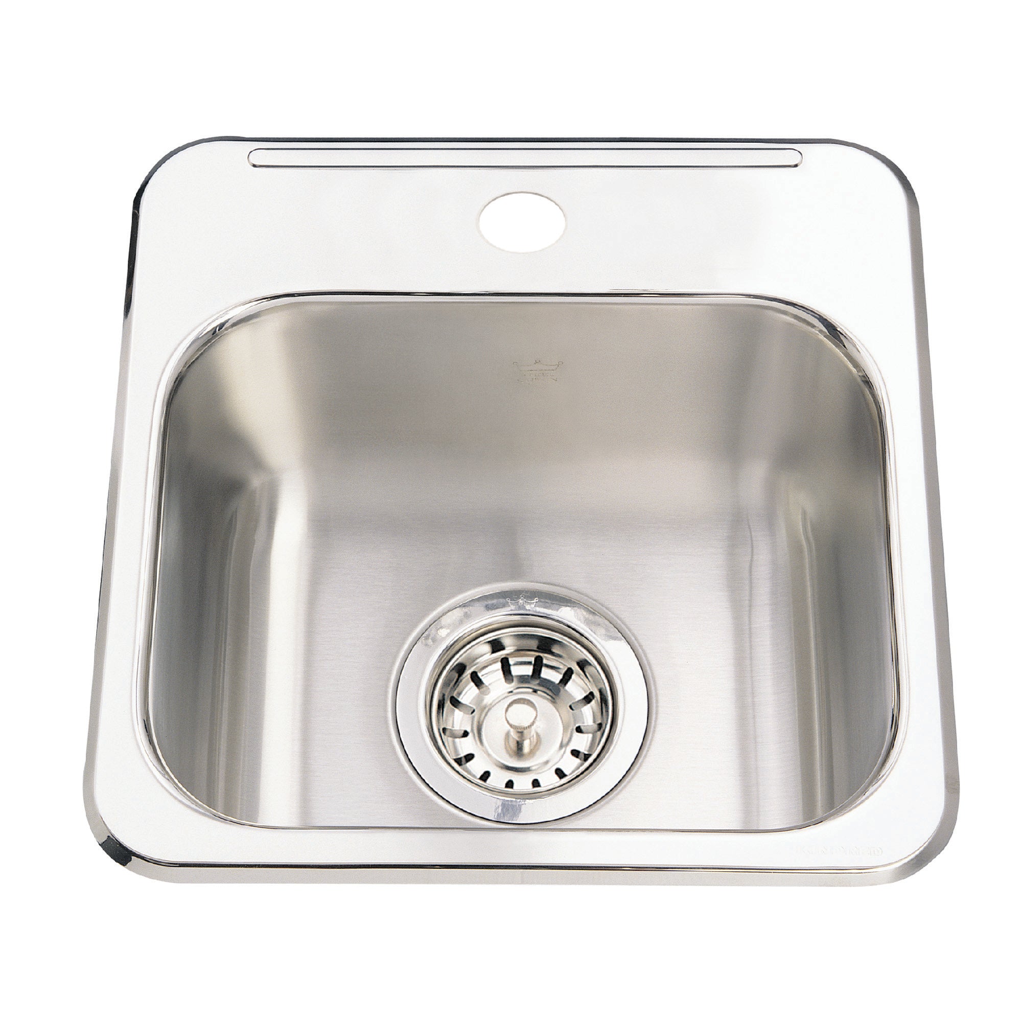 Franke Kindred QSL1313-6-1 - Kindred Utility Collection 13.63-in LR x 13.63-in FB Drop In Single Bowl 1-Hole Stainless Steel Hospitality Sink