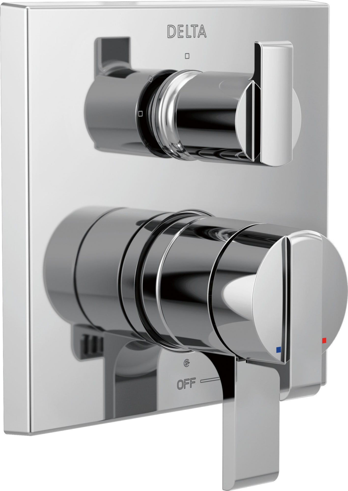 Delta T27867 - Angular Modern Monitor® 17 Series Valve Trim With 3-Setting Integrated Diverter - Chrome