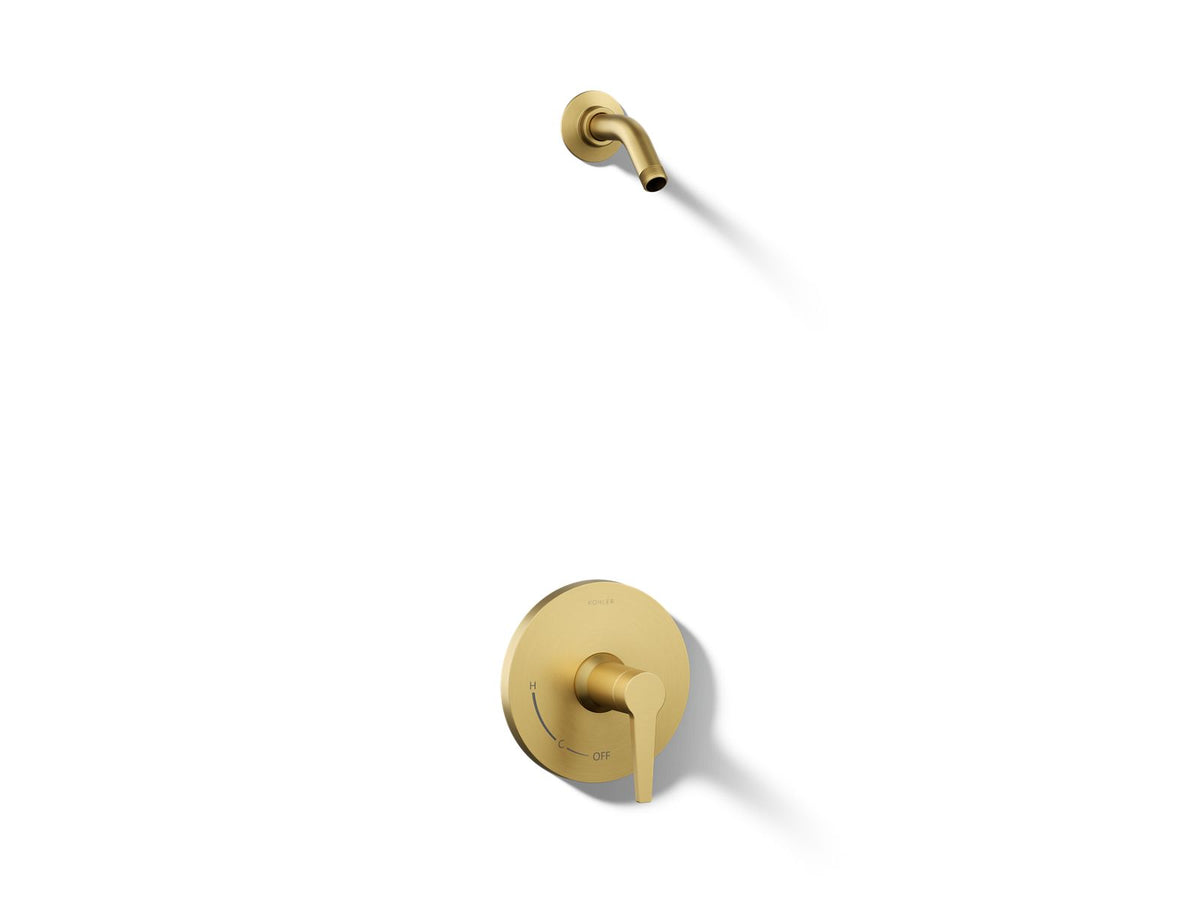 Kohler TLS97077-4-2MB Pitch Rite-Temp shower trim kit, without showerhead
