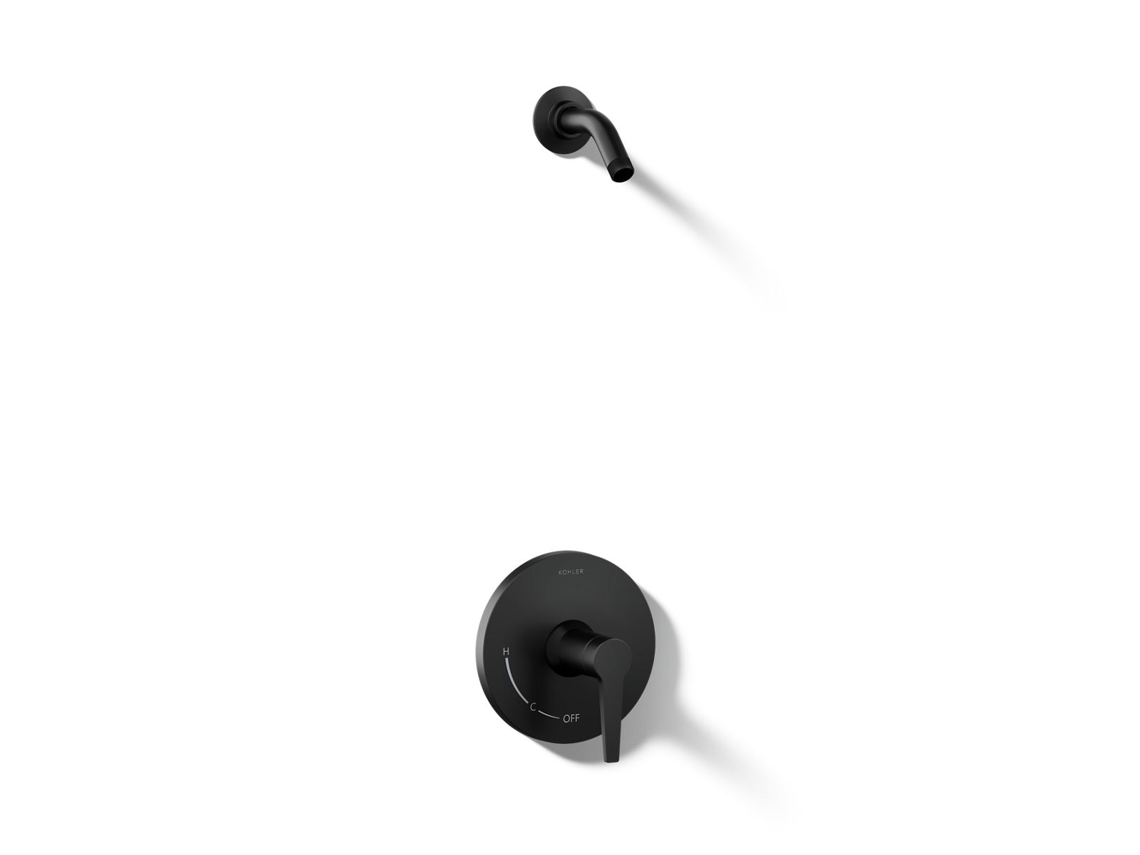 Kohler TLS97077-4-BL Pitch Rite-Temp shower trim kit, without showerhead