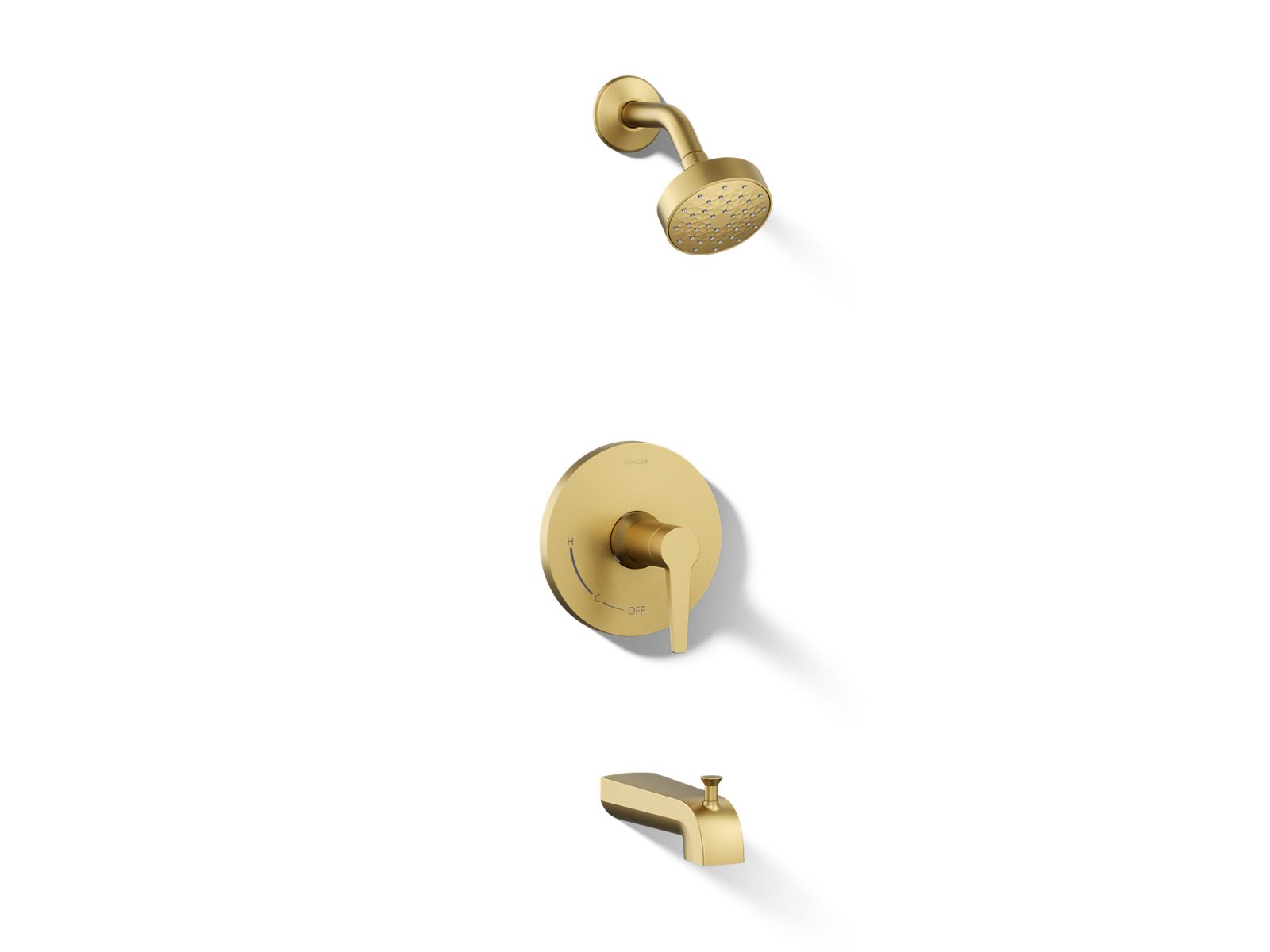 Kohler TS97074-4G-2MB Pitch Rite-Temp bath and shower trim kit, 1.75 gpm