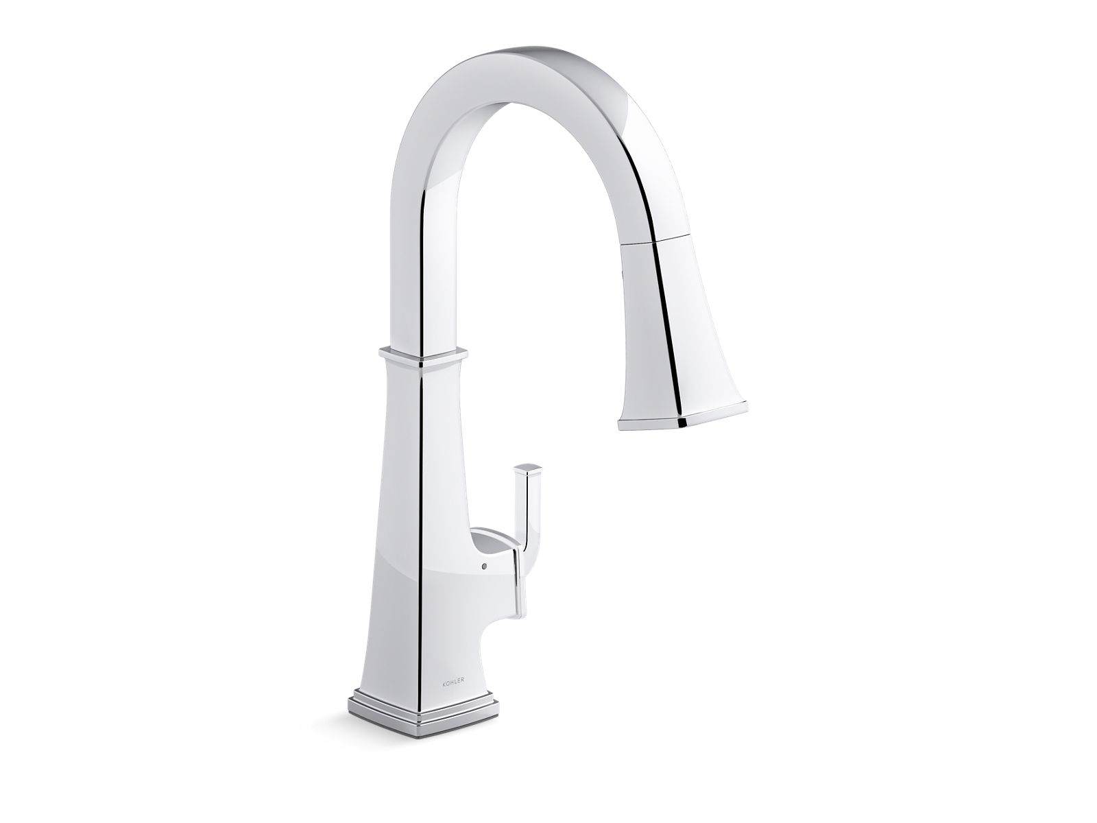 Riff Touchless pull-down kitchen sink faucet with three-function sprayhead