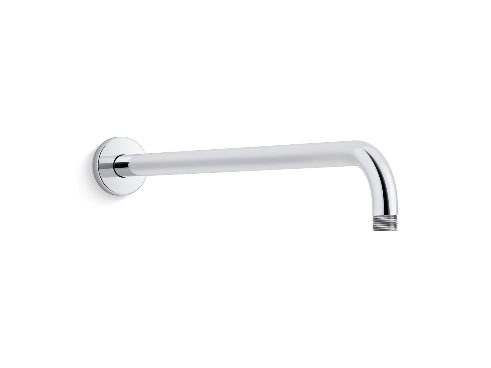 Kohler 26307-CP Statement 19" wall-mount single-function rainhead arm and flange