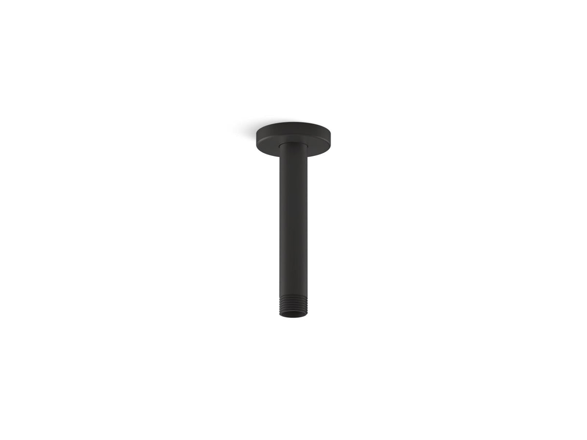 Kohler 26320-BL Statement 6" ceiling-mount single-function rainhead arm and flange