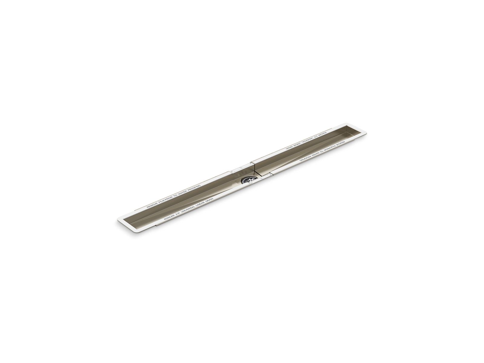 2-1/2" x 36"-60" linear drain channel