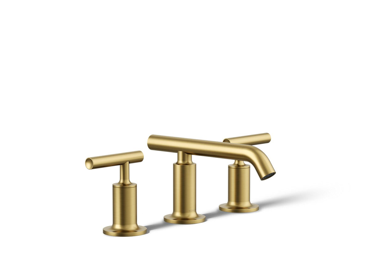 Kohler 14410-4-2MB Purist Widespread bathroom sink faucet with Lever handles, 1.2 gpm