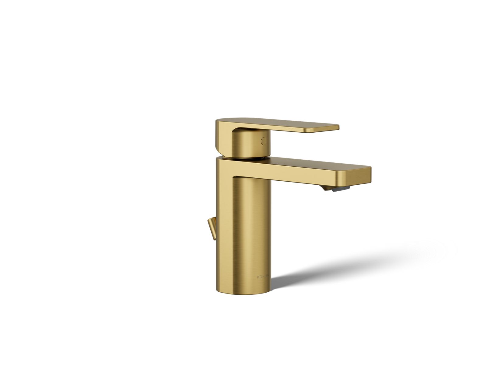 Kohler 23472-4-2MB Parallel Single-Handle Bathroom Sink Faucet, 1.2 GPM, Vibrant Brushed Moderne Brass
