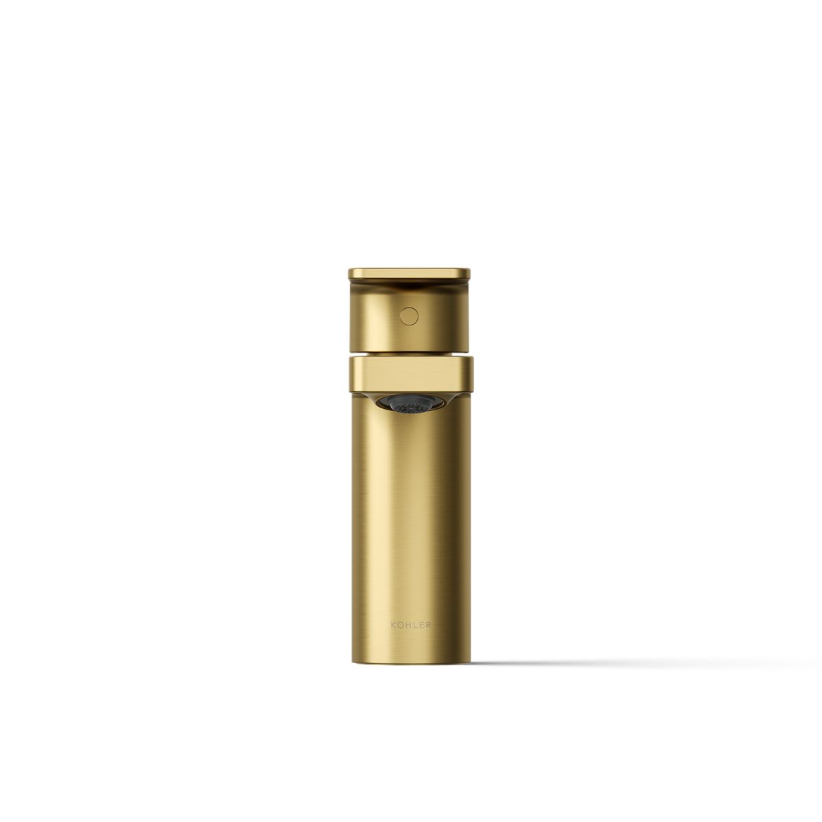 Kohler 23472-4-2MB Parallel Single-Handle Bathroom Sink Faucet, 1.2 GPM, Vibrant Brushed Moderne Brass