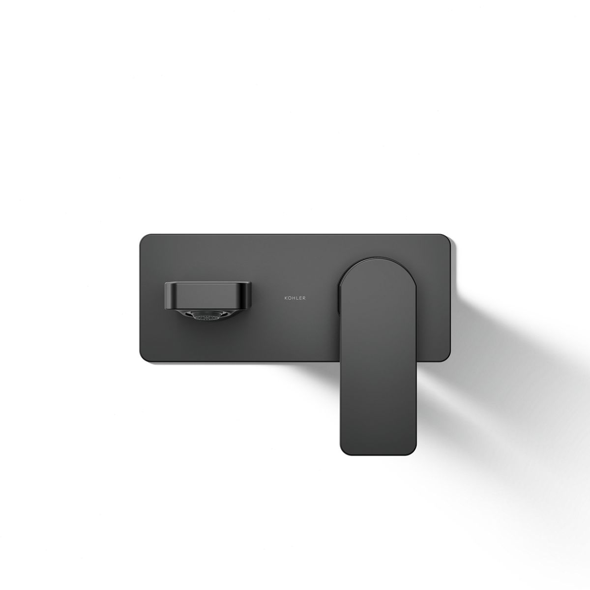 Kohler 22567-4-BL Parallel Wall-Mount Single-Handle Bathroom Sink Faucet, 1.2 GPM
