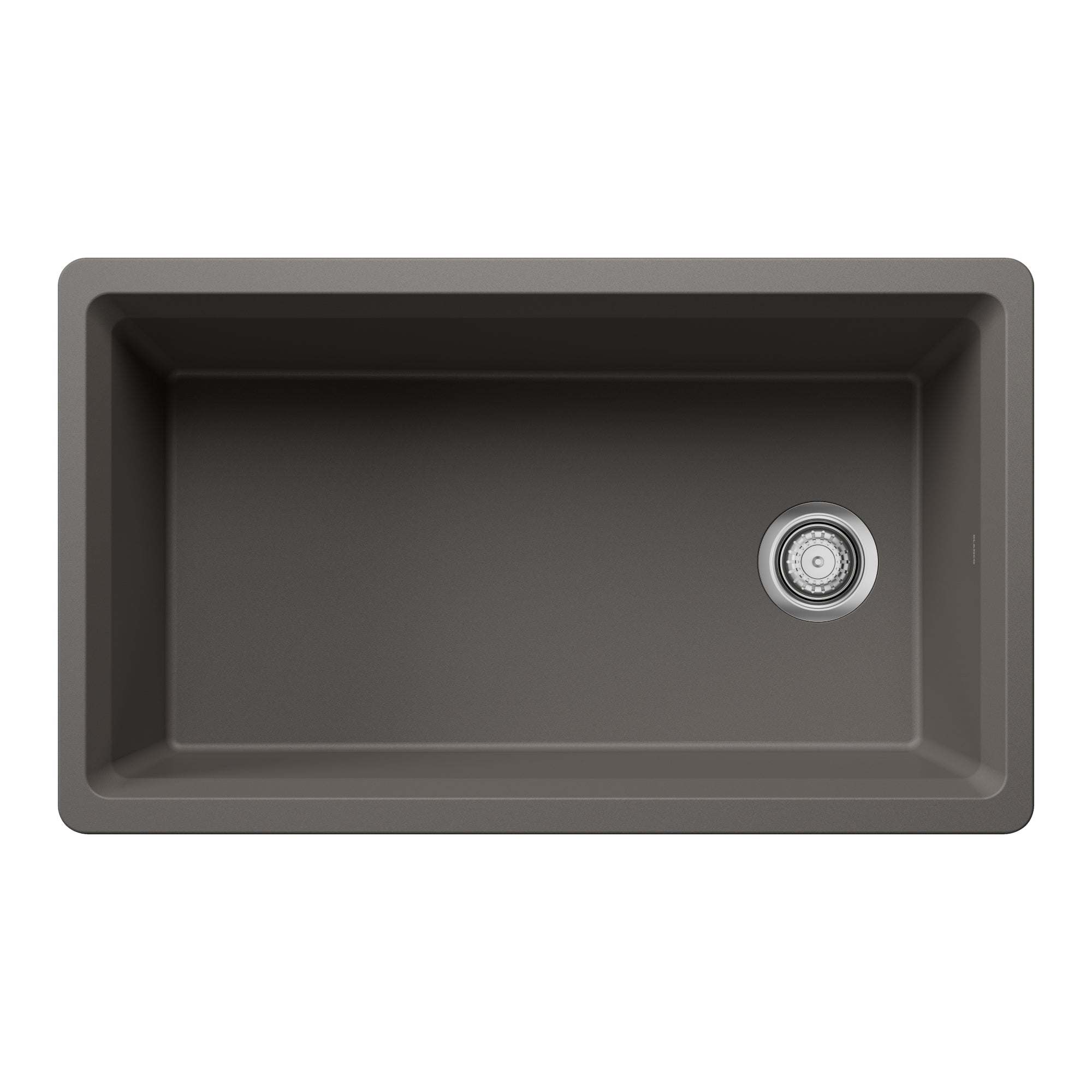Blanco - 403890 - Inteos SILGRANIT 33" Single Bowl Reversible Undermount Workstation Kitchen Sink - Volcano Gray - Beauty Shot 3
