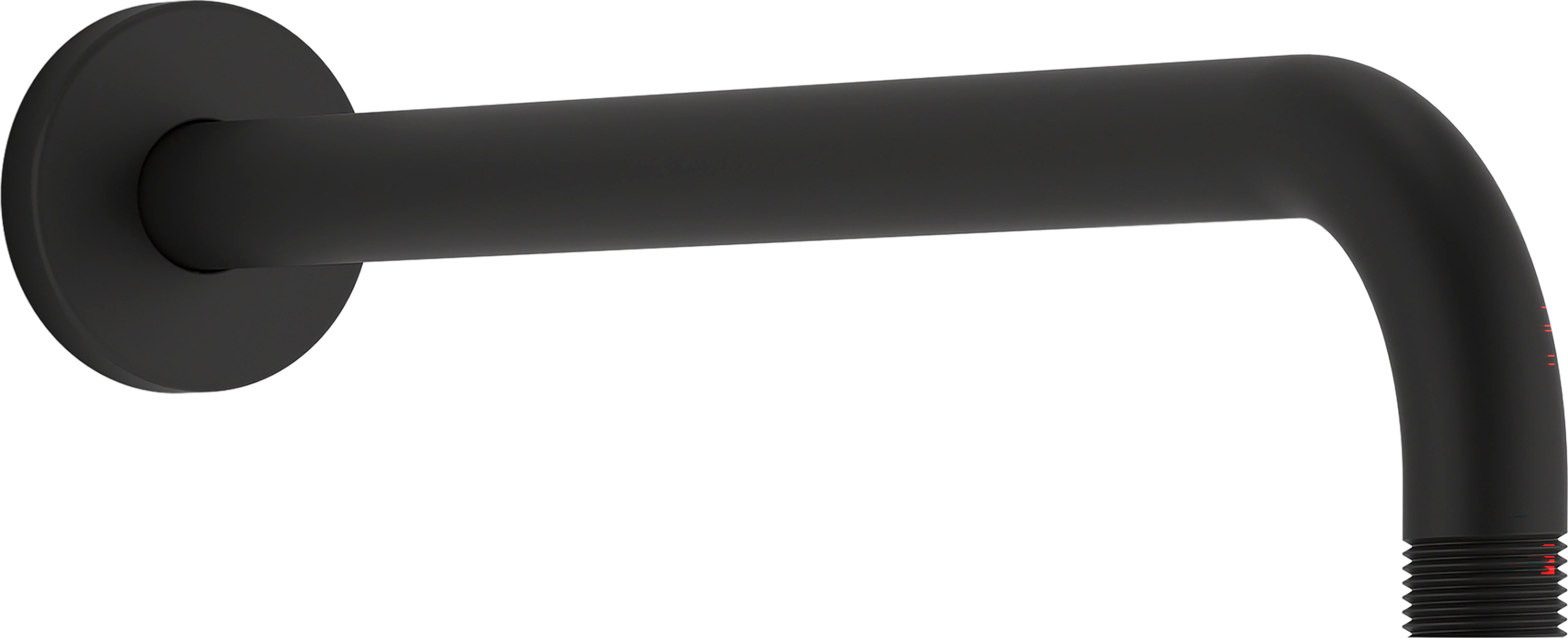 Statement 15-1/2" wall-mount single-function rainhead arm and flange