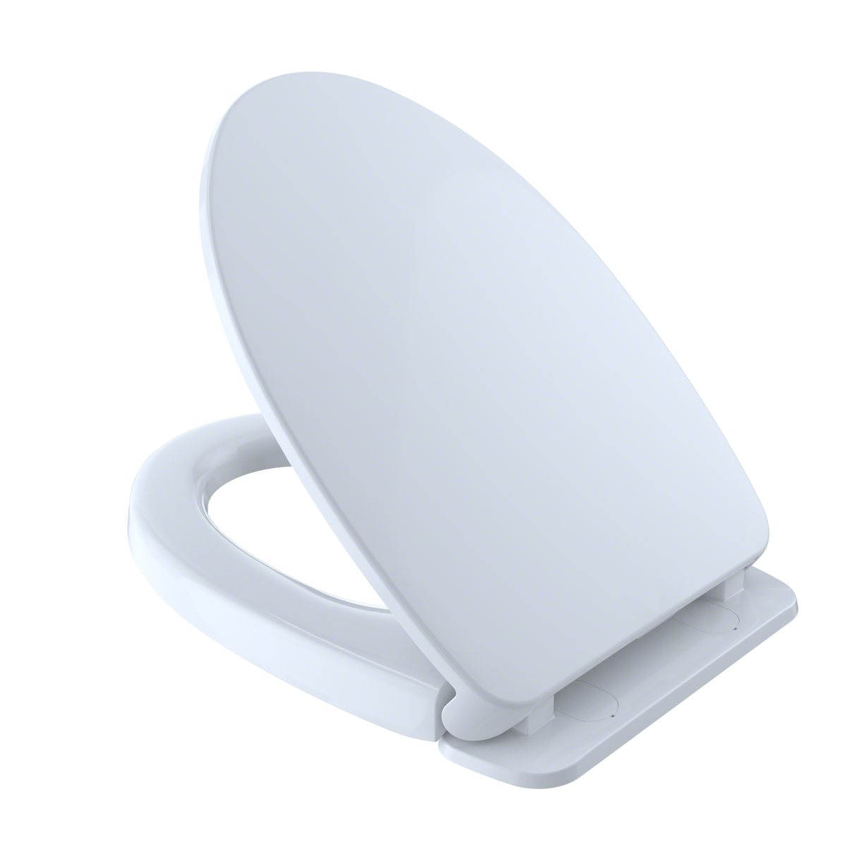 TOTO SoftClose Non Slamming, Slow Close Elongated Toilet Seat and Lid, Cotton White - SS124#01