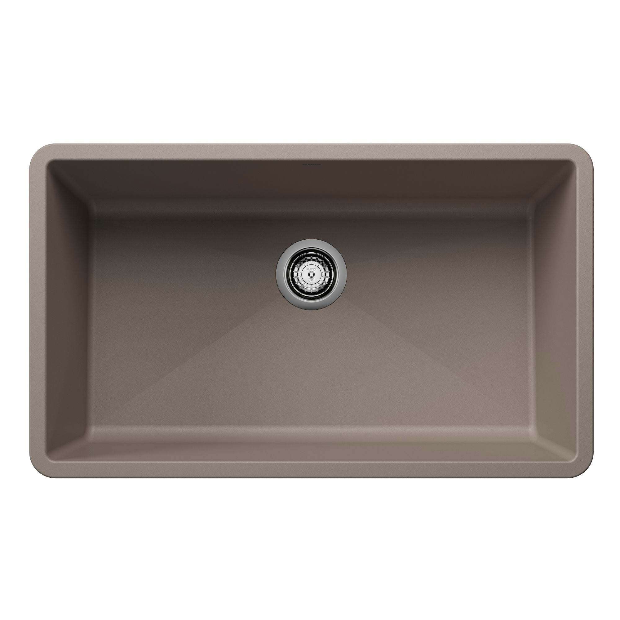 Blanco - 401143 - Precis SILGRANIT 32" Super Single Undermount Kitchen Sink - Truffle