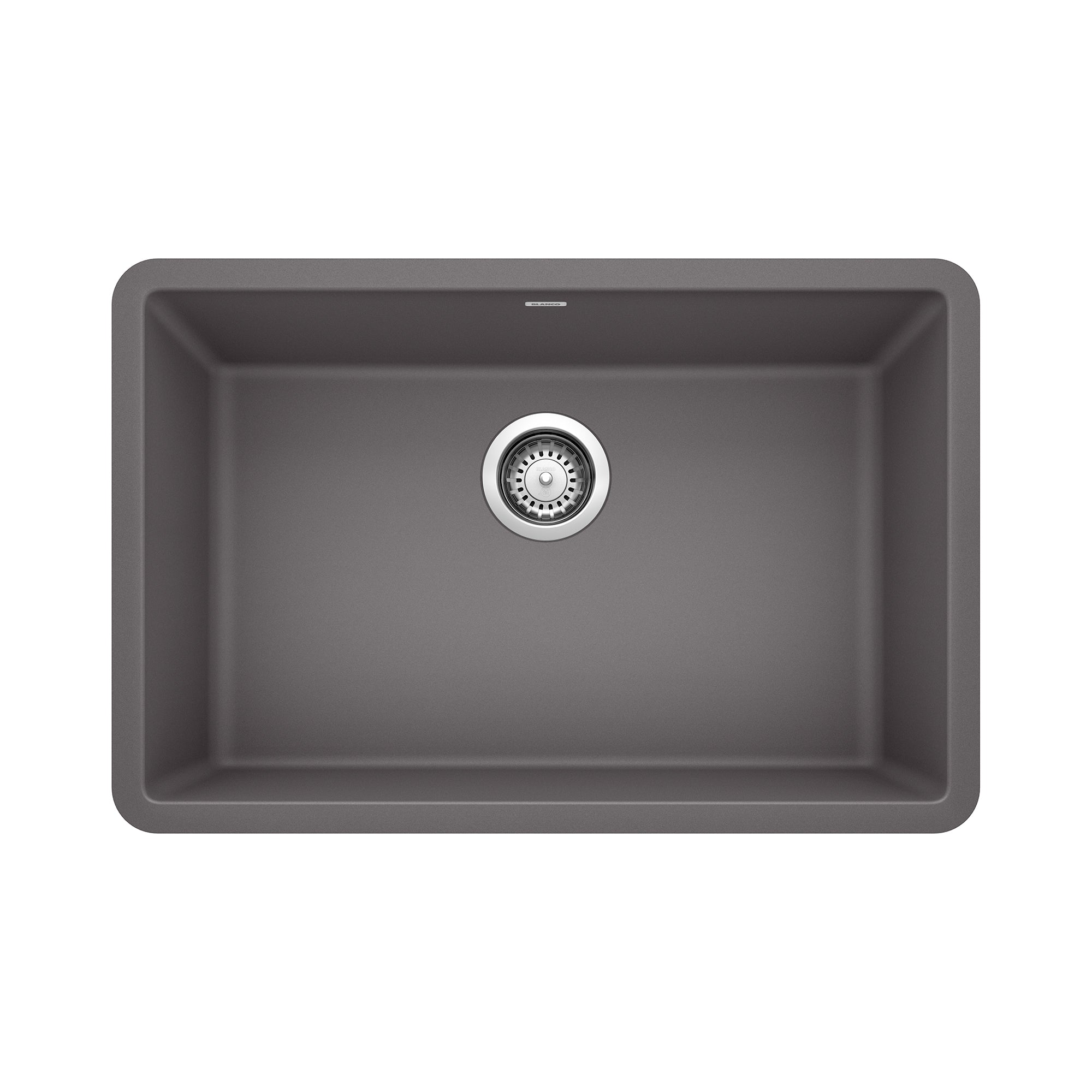Blanco - 401891 - Precis SILGRANIT 27" Single Bowl Undermount Kitchen Sink - Cinder