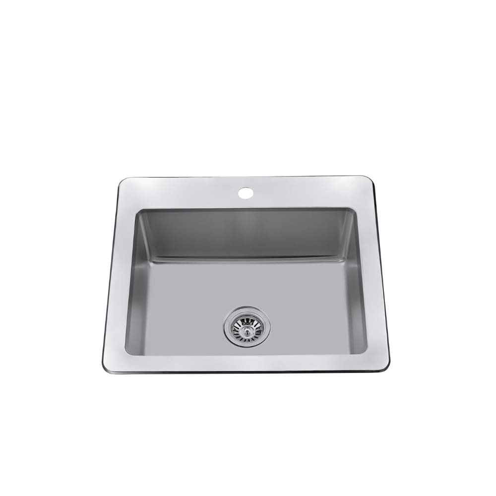 CraftX CXTSR2522-1 25-inch drop-in single-bowl kitchen sink