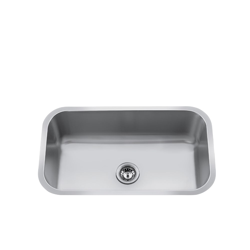 31" Undermount Single-Bowl Stainless Steel Kitchen Sink with Strainer - CraftX CXUS773