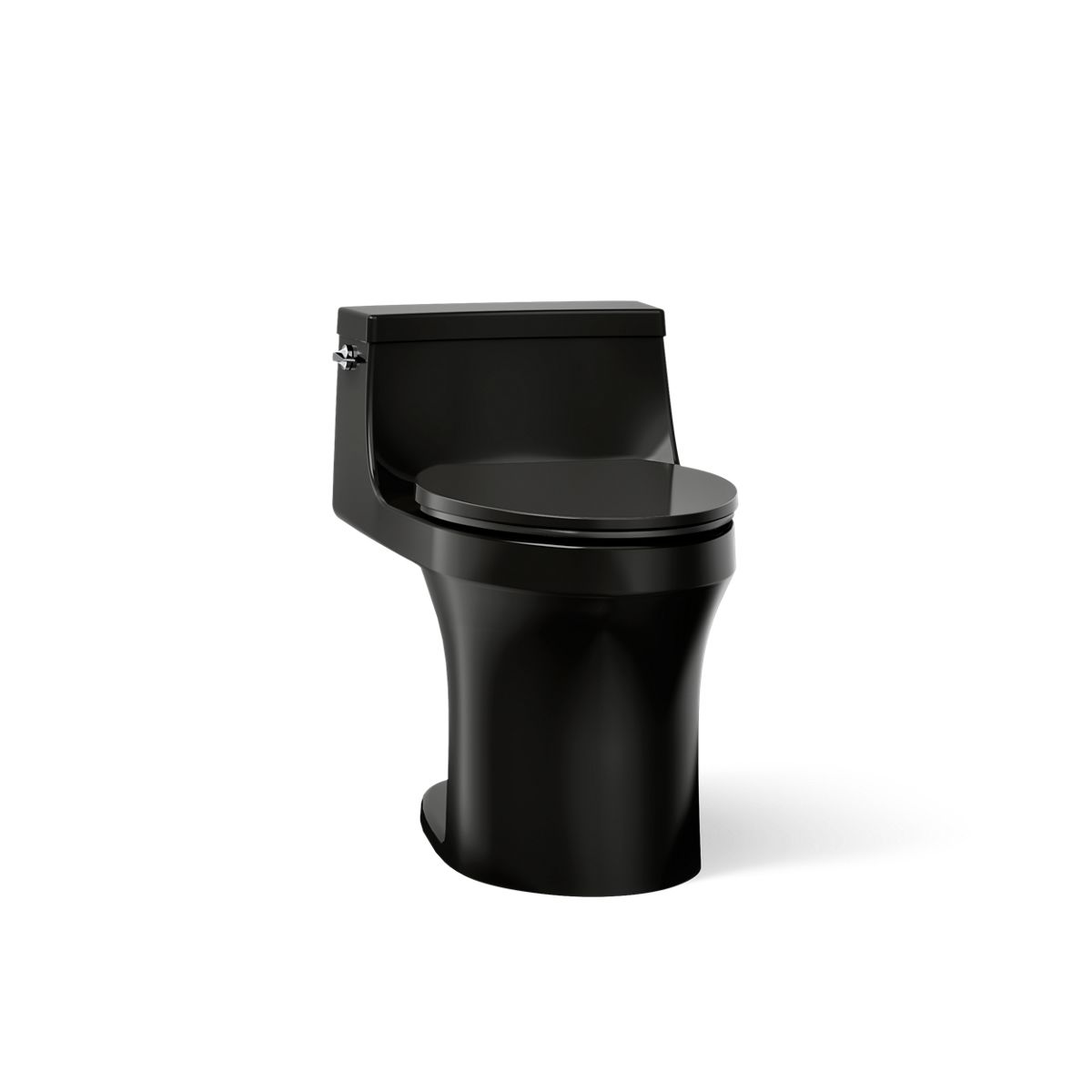 San Souci One-piece compact elongated toilet with concealed trapway, 1.28 gpf