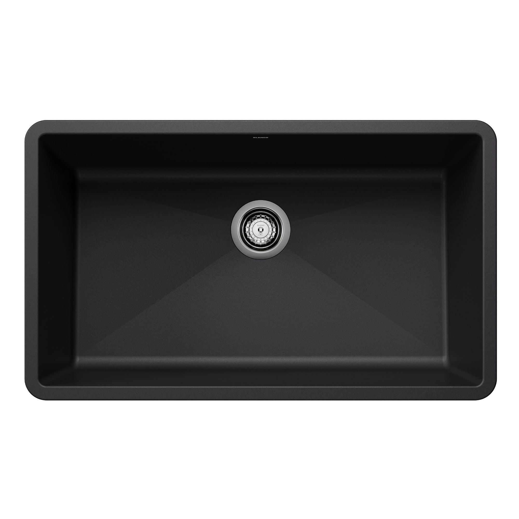 Blanco - 402660 - Precis SILGRANIT 32" Super Single Undermount Kitchen Sink - Coal Black