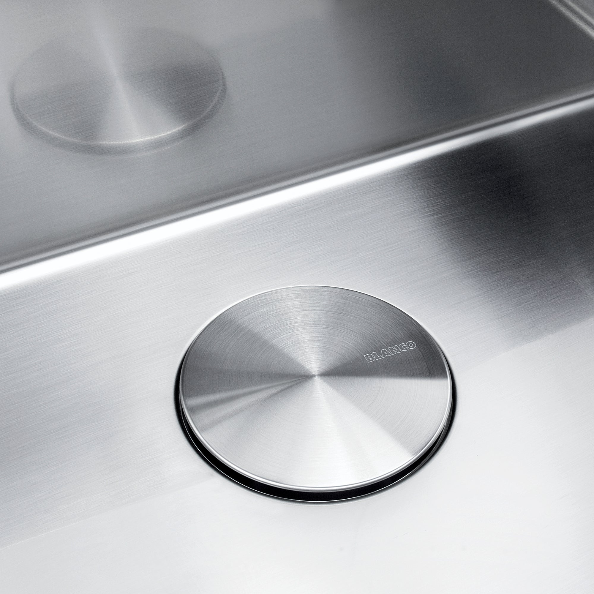 Blanco - 517666 - Capflow Decorative Drain Cover - Stainless - Pvd Steel - Beauty Shot 3