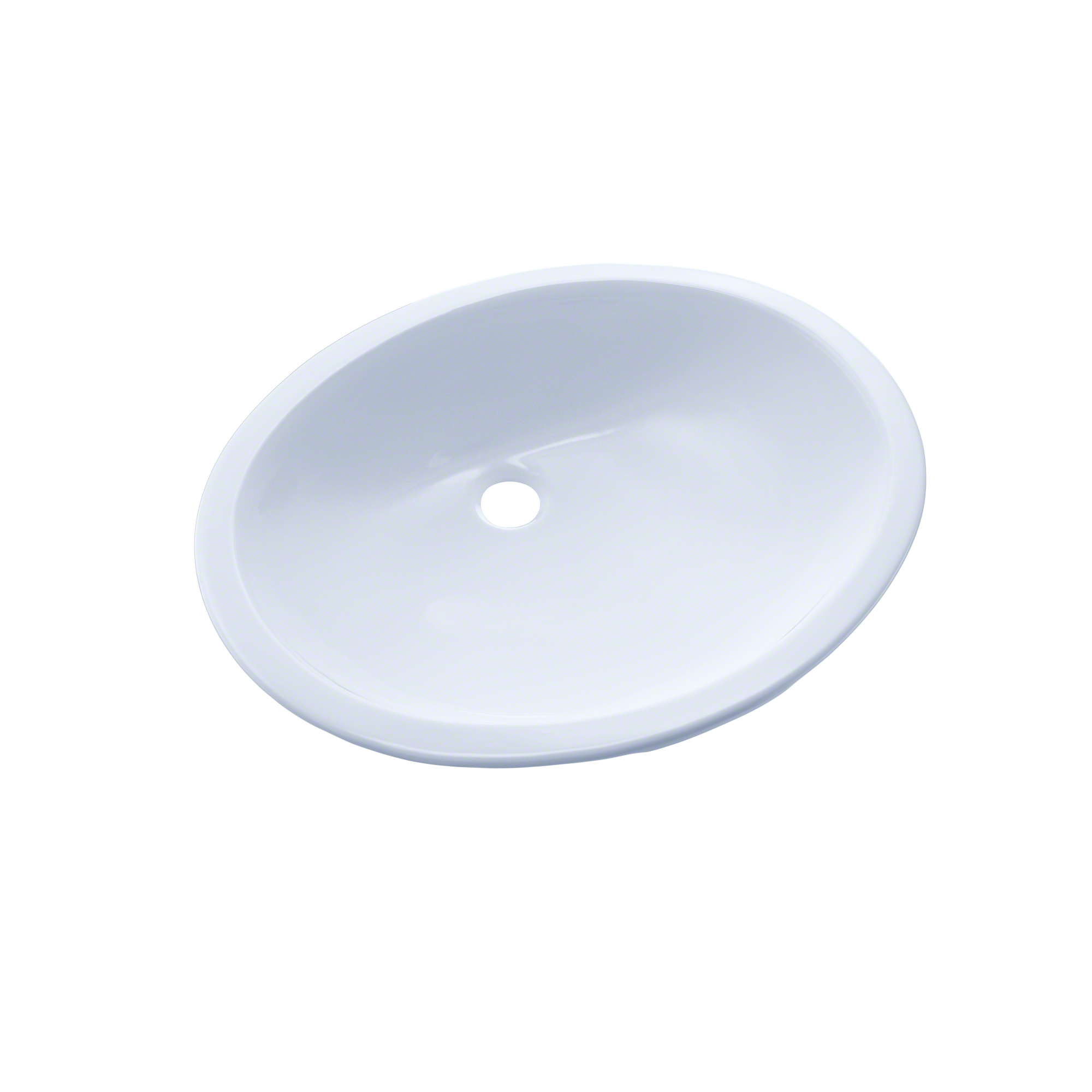 TOTO 17" x 14" Oval Undermount Bathroom Sink, Cotton White - LT569#01
