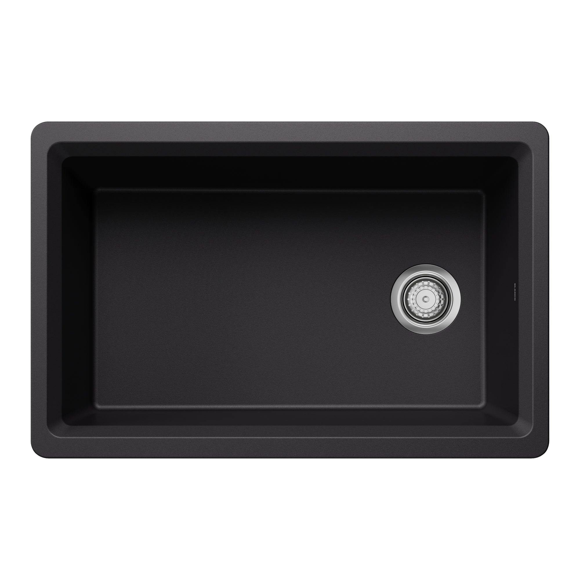 Blanco - 403876 - Inteos SILGRANIT 30" Single Bowl Reversible Undermount Workstation Kitchen Sink - Coal Black - Beauty Shot 2