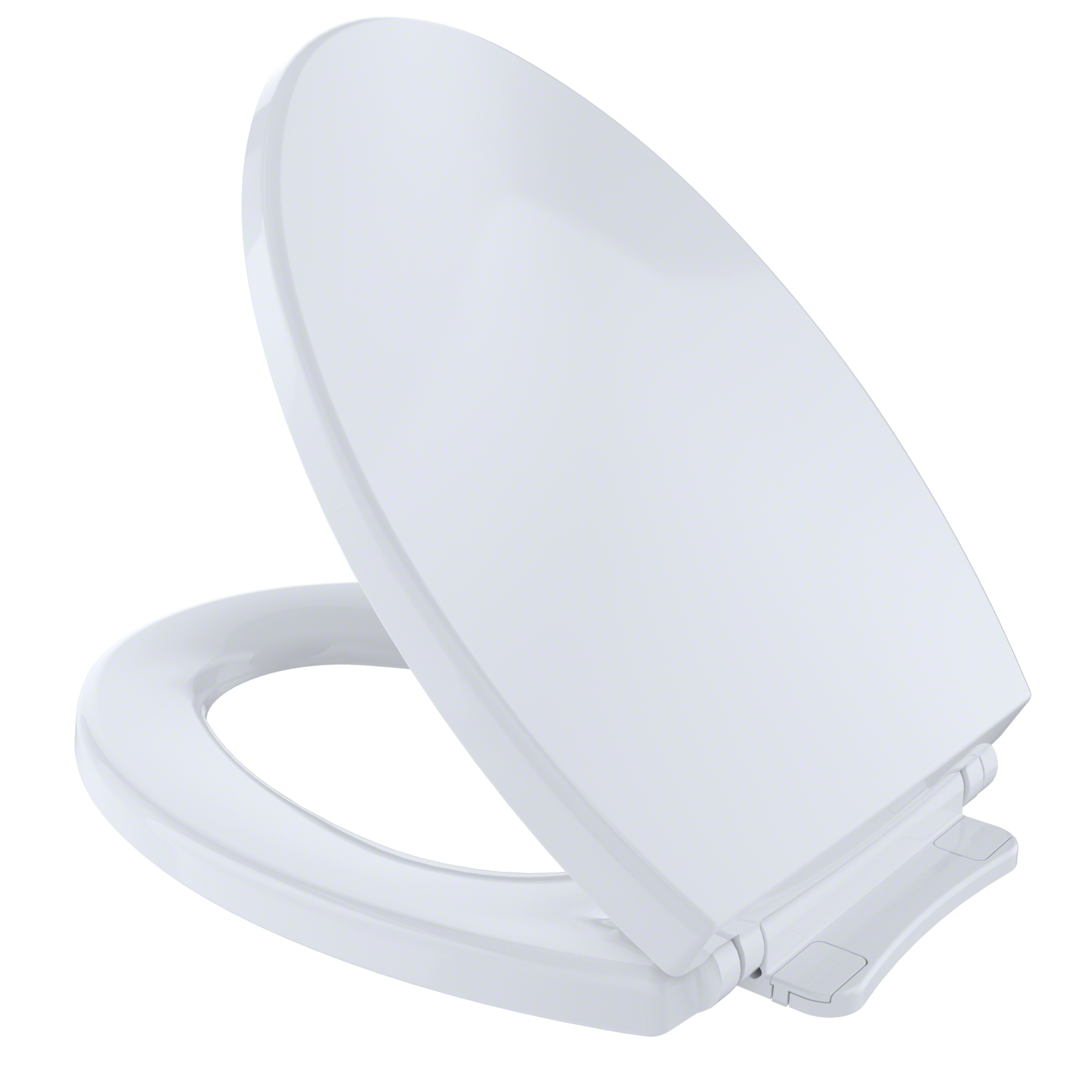 TOTO SoftClose Non Slamming, Slow Close Elongated Toilet Seat and Lid, Cotton White - SS114#01
