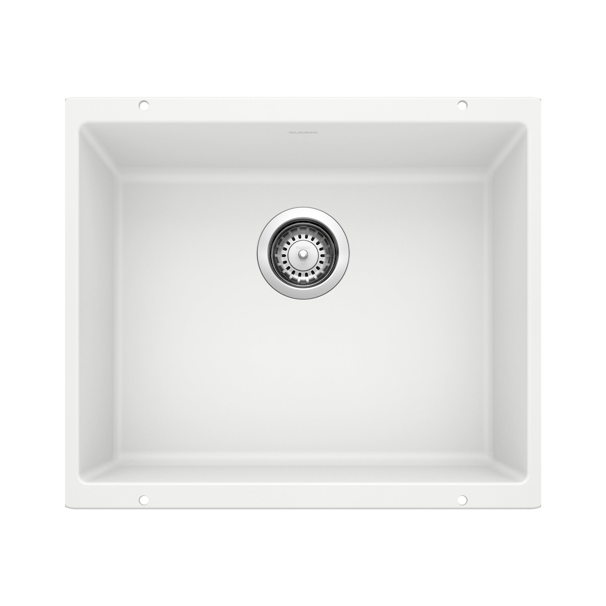 Blanco - 401704 - Precis SILGRANIT 21" Single Bowl Undermount Kitchen Sink - White