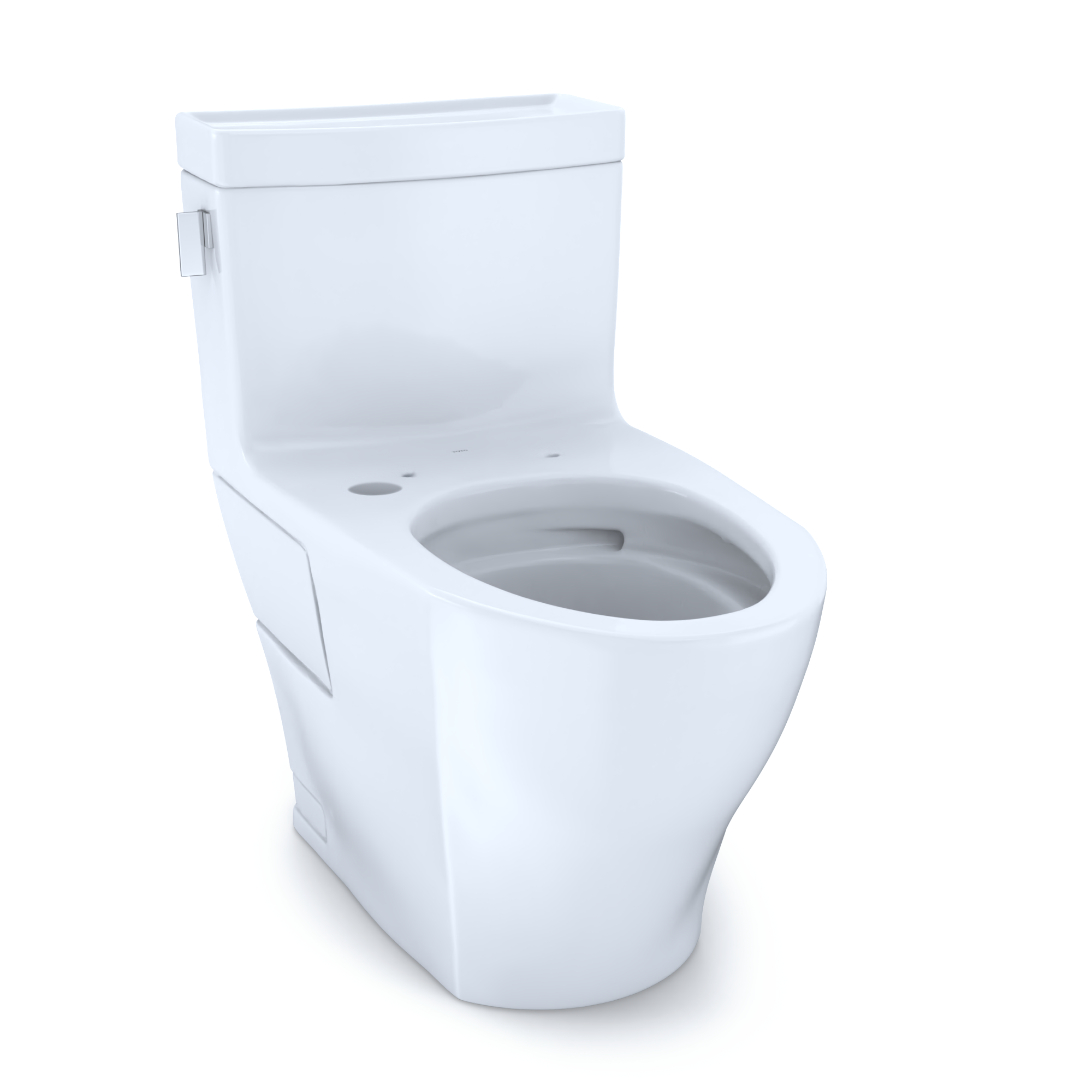 TOTO Legato One-Piece Elongated 1.28 GPF WASHLET+ and Auto Flush Ready Toilet with CEFIONTECT, Cotton White - CST624CEFGAT40#01