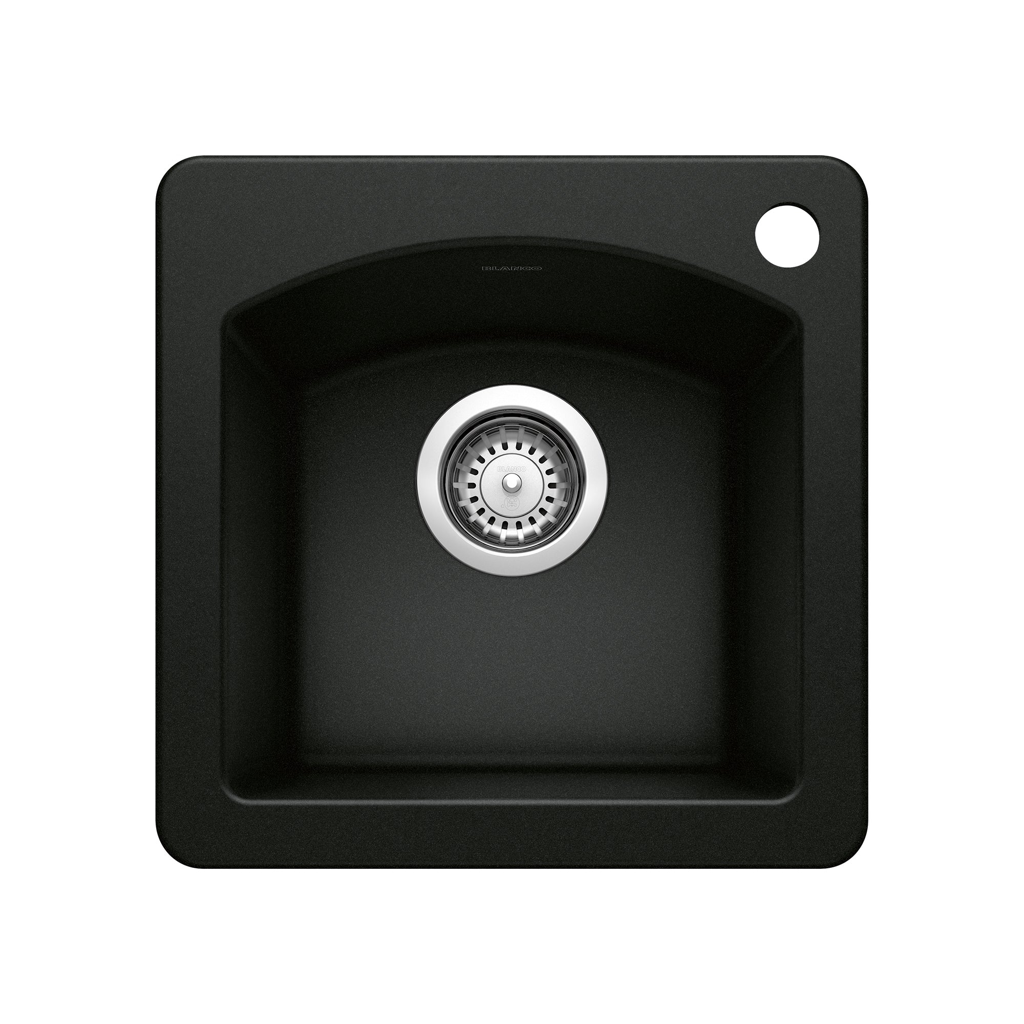 Blanco - 402624 - Diamond SILGRANIT 15" Dual Mount Bar Sink - Coal Black