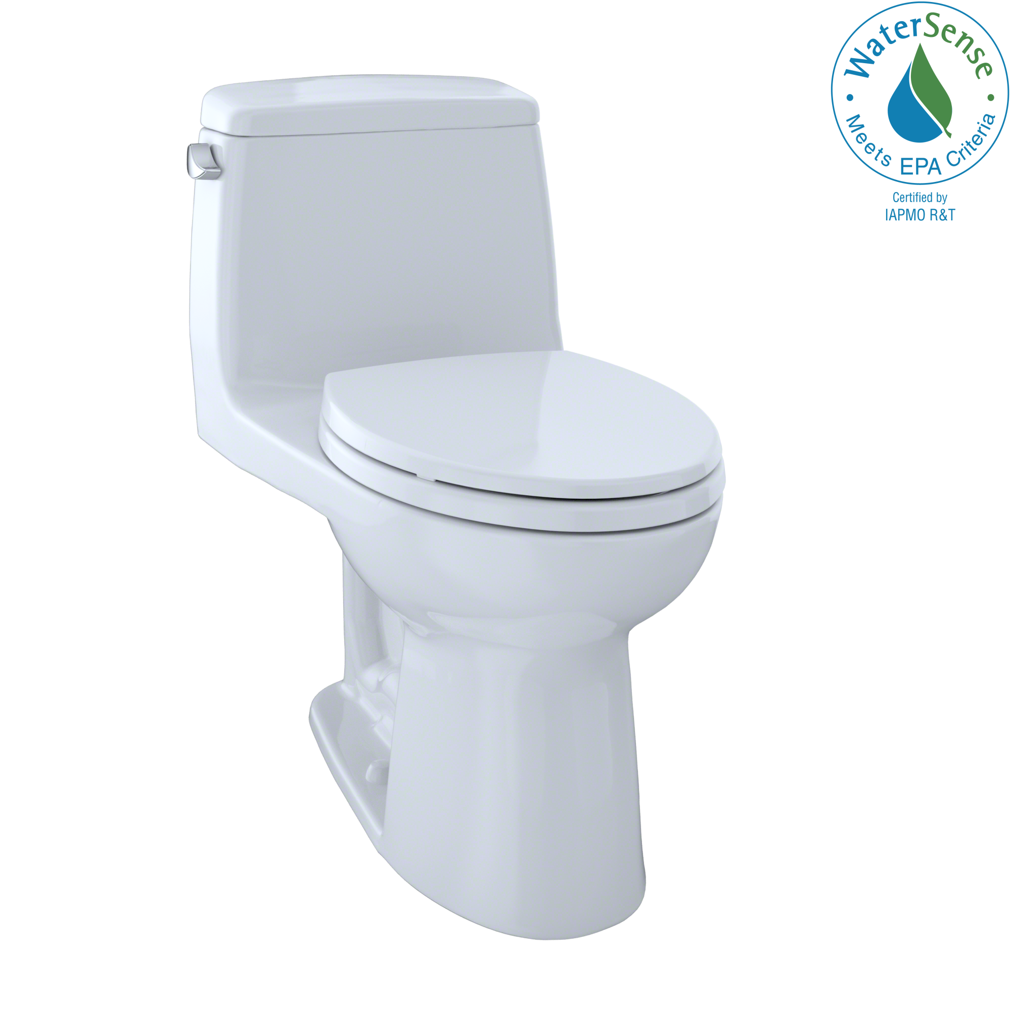 TOTO Eco UltraMax One-Piece Elongated 1.28 GPF Toilet with CEFIONTECT, Cotton White - MS854114EG#01