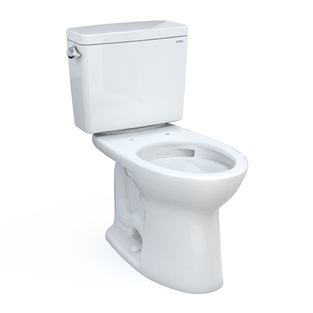 TOTO Drake Two-Piece Elongated 1.6 GPF TORNADO FLUSH Toilet with CEFIONTECT, Cotton White - CST776CSG#01