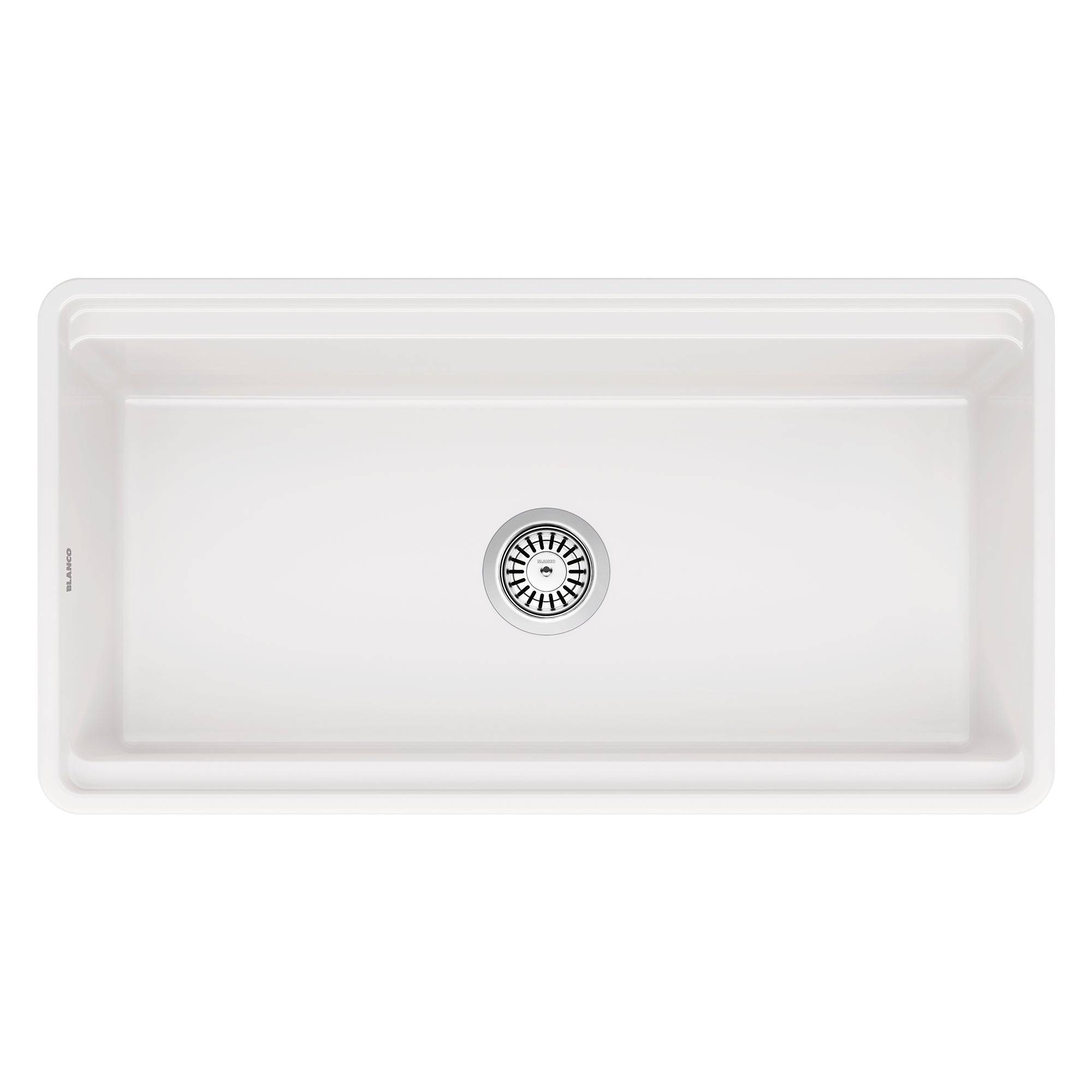 Blanco - 401808 - Profina 36" Single Bowl Apron-Front Fireclay Farmhouse Sink - White - Overview Shot 2