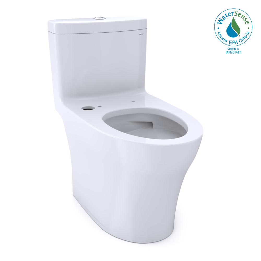 TOTO Aquia IV One-Piece Elongated Dual Flush 1.28 and 0.9 GPF WASHLET+ and Auto Flush Ready Toilet with CEFIONTECT, Cotton White - CST646CEMFGNAT40#01