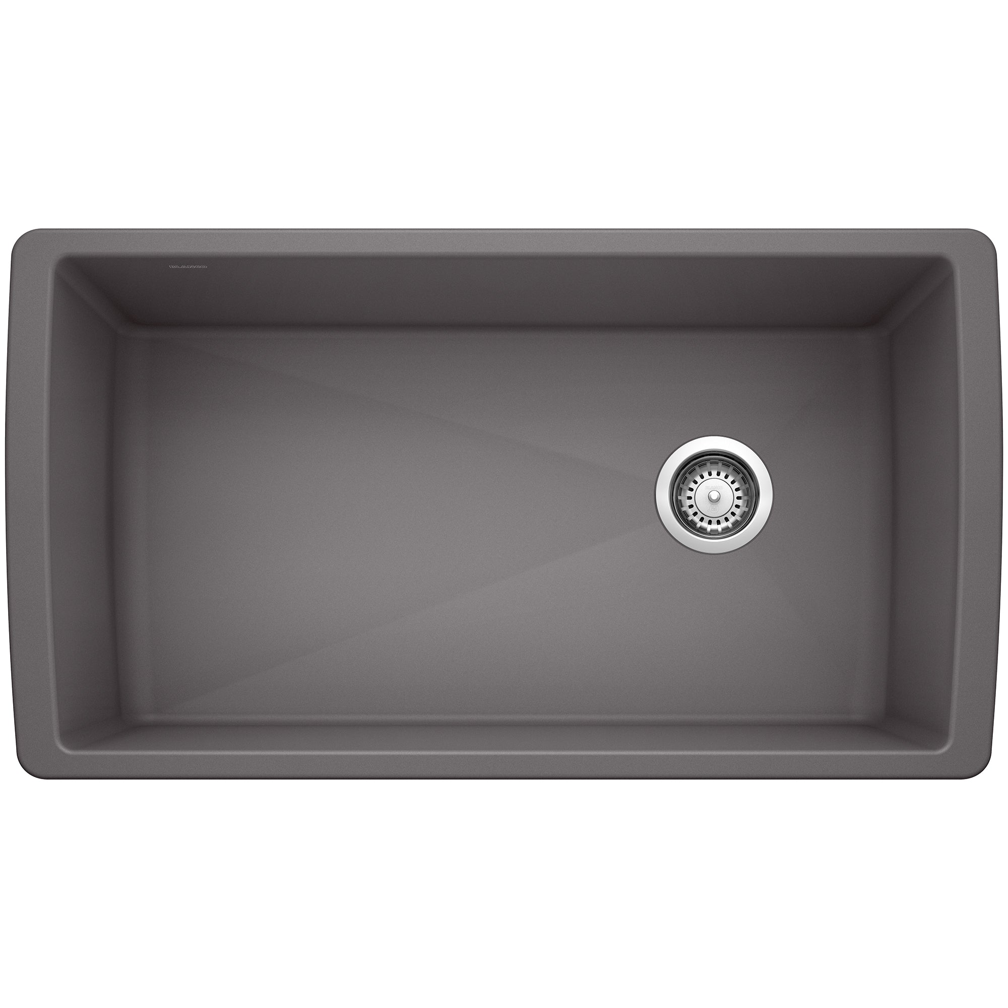 Blanco - 401627 - Diamond SILGRANIT 33" Super Single Undermount Kitchen Sink - Cinder