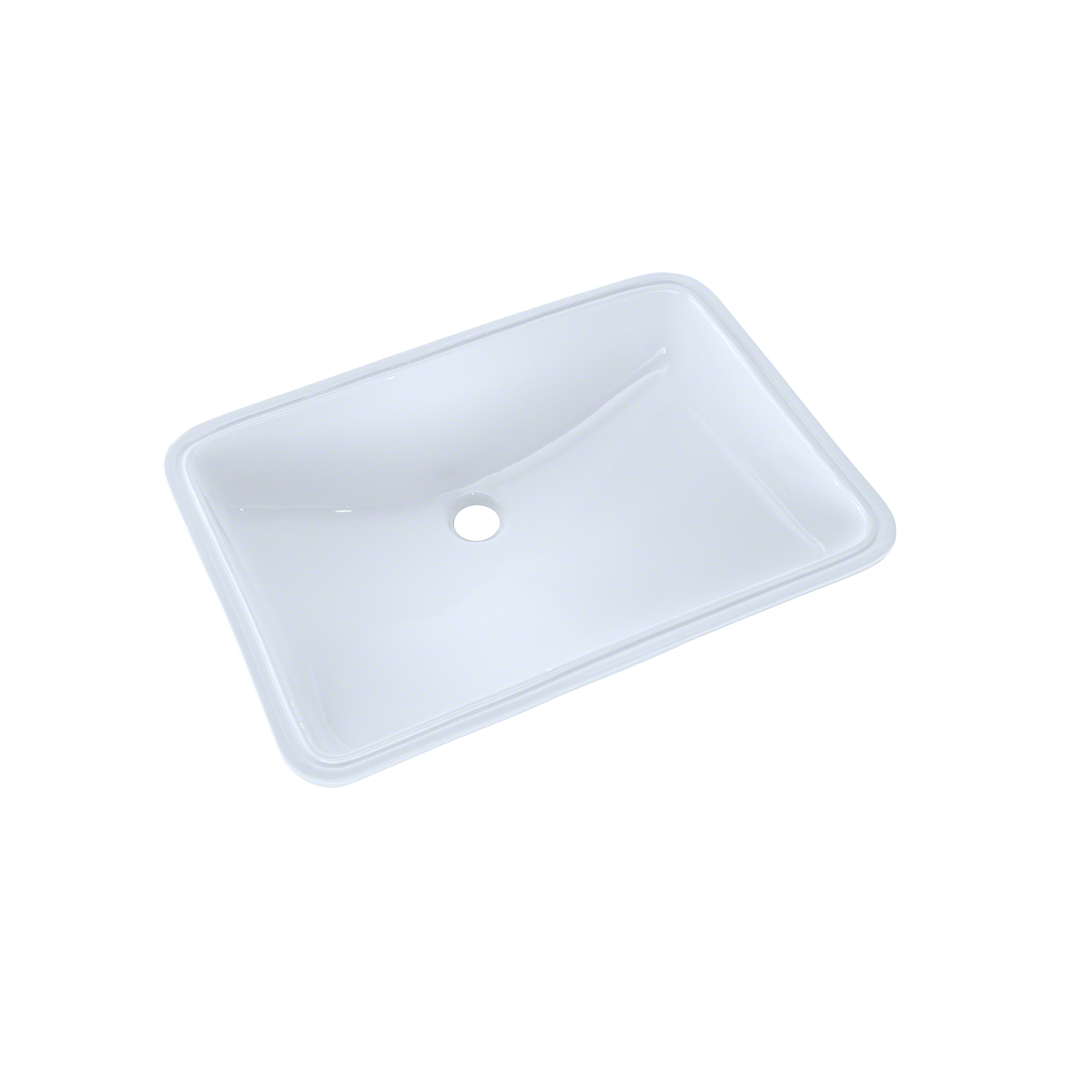 TOTO 21-1/4" x 14-3/8" Large Rectangular Undermount Bathroom Sink with CEFIONTECT, Cotton White - LT540G#01