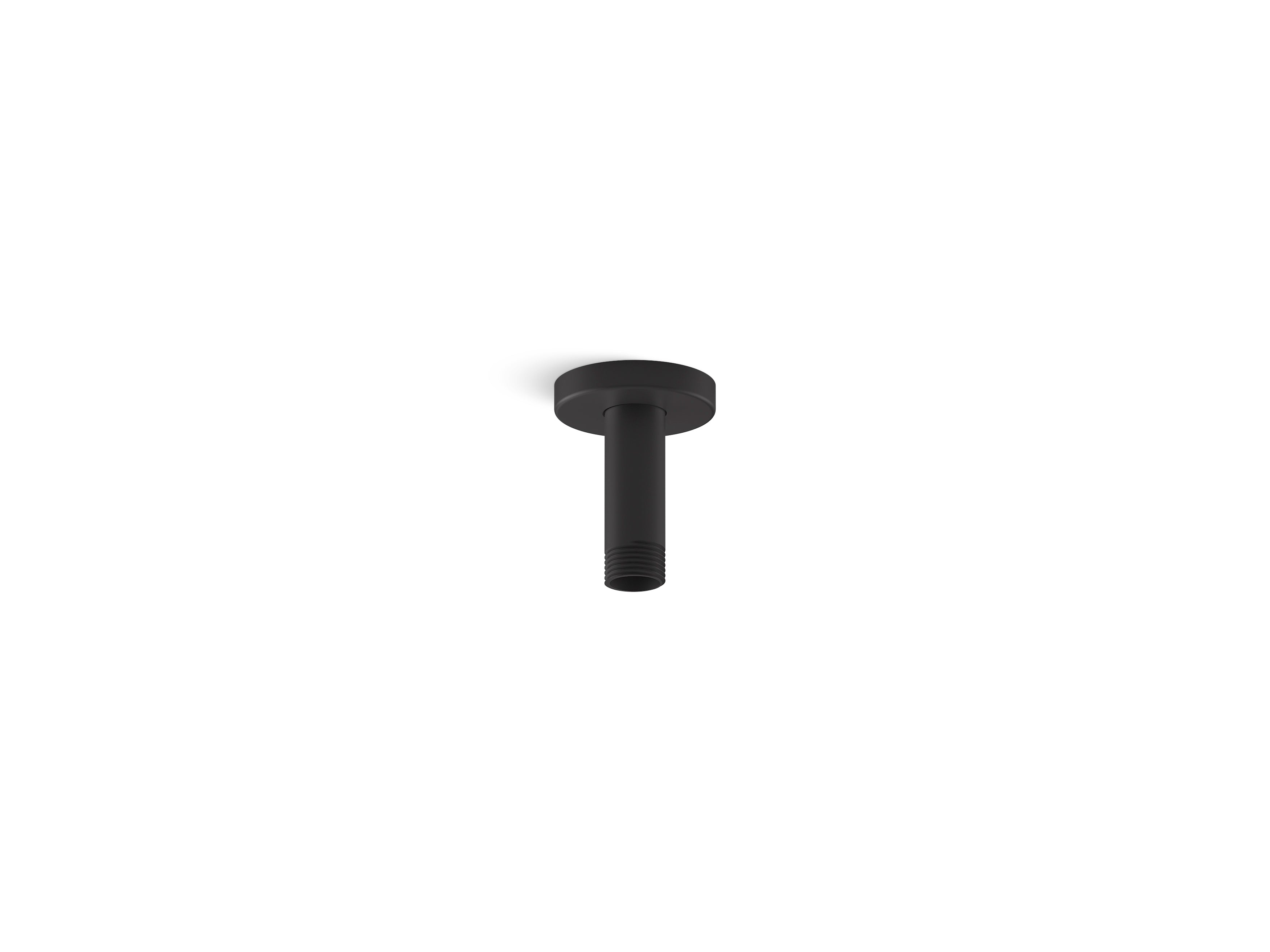 Statement 3" ceiling-mount single-function rainhead arm and flange